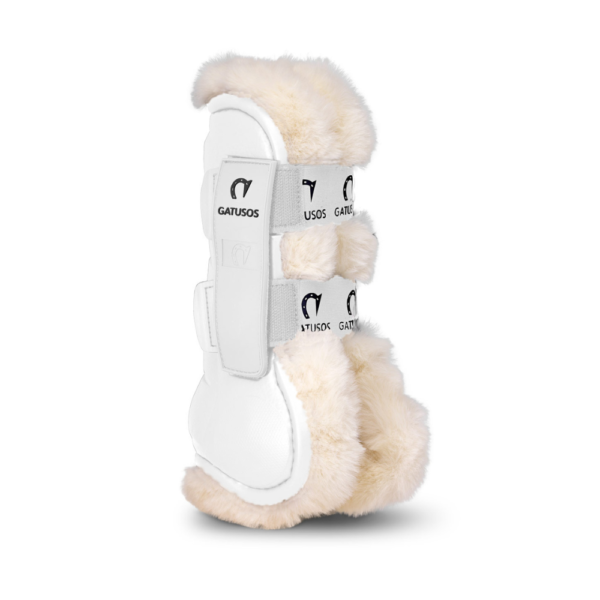 Gatusos Deluxe Syntetisk Fåreskinn Frontbeskyttelse Hvit 1H Gatusos Deluxe Syntetisk Fåreskinn Frontbeskyttelse