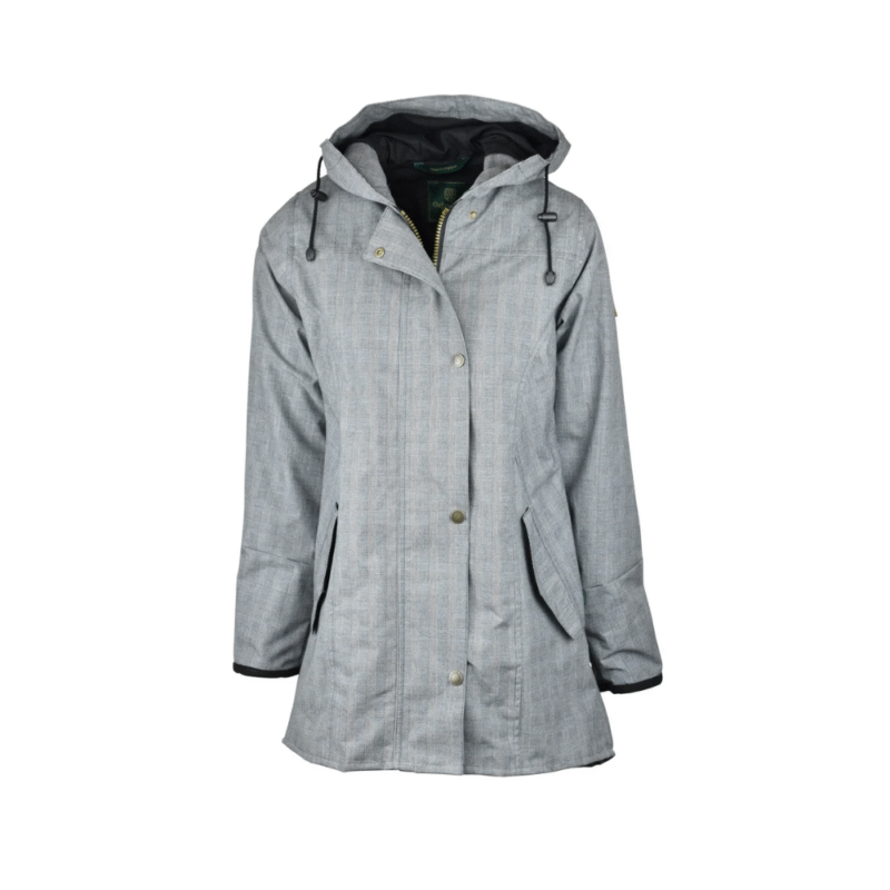 Katrina Tartan Washwax Hettejakke GREY 1 Oxford Blue Katrina Tartan Washwax Hettejakke