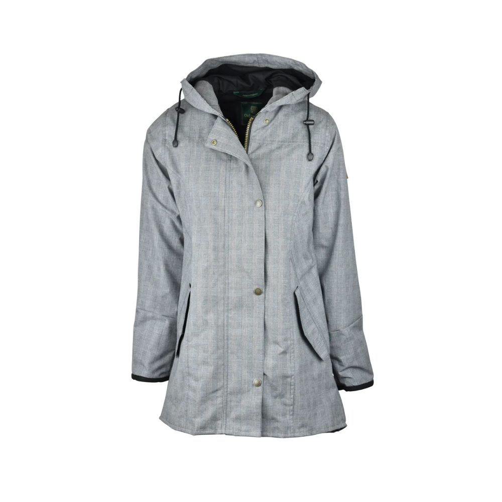 Oxford Blue Katrina Tartan Washwax Hettejakke