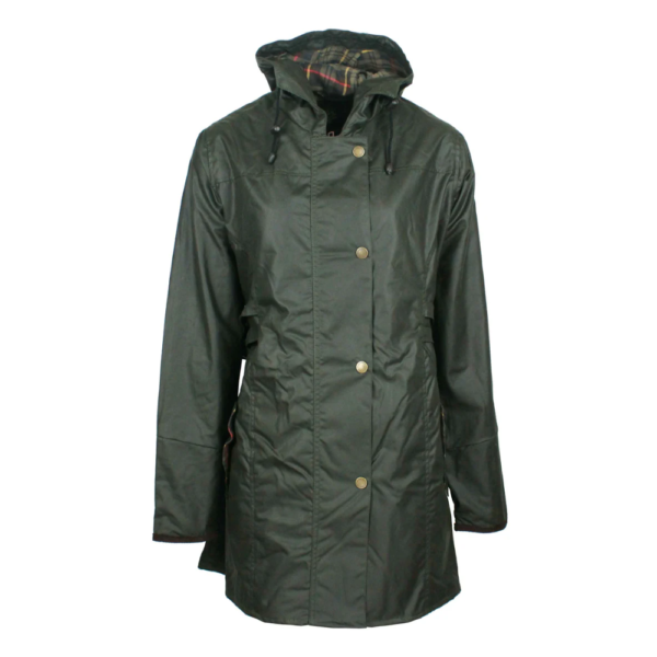 Katrina Wax Hettejakke Oliven Oxford Blue Katrina Wax Hettejakke