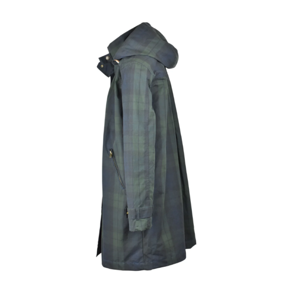 Katrina Wax Jakke Blackwatch (2) Brighton Tartan Washwax Parka