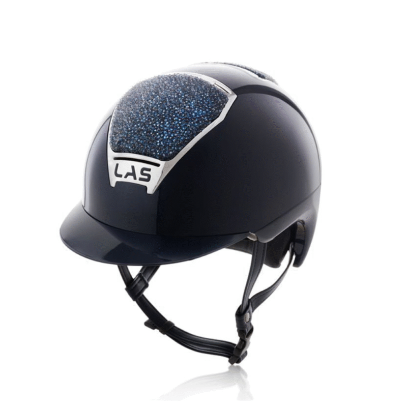 Opera Crystal Medley Glossy Ridehjelm Marine Silver Las Opera Crystal Medley Glossy Ridehjelm