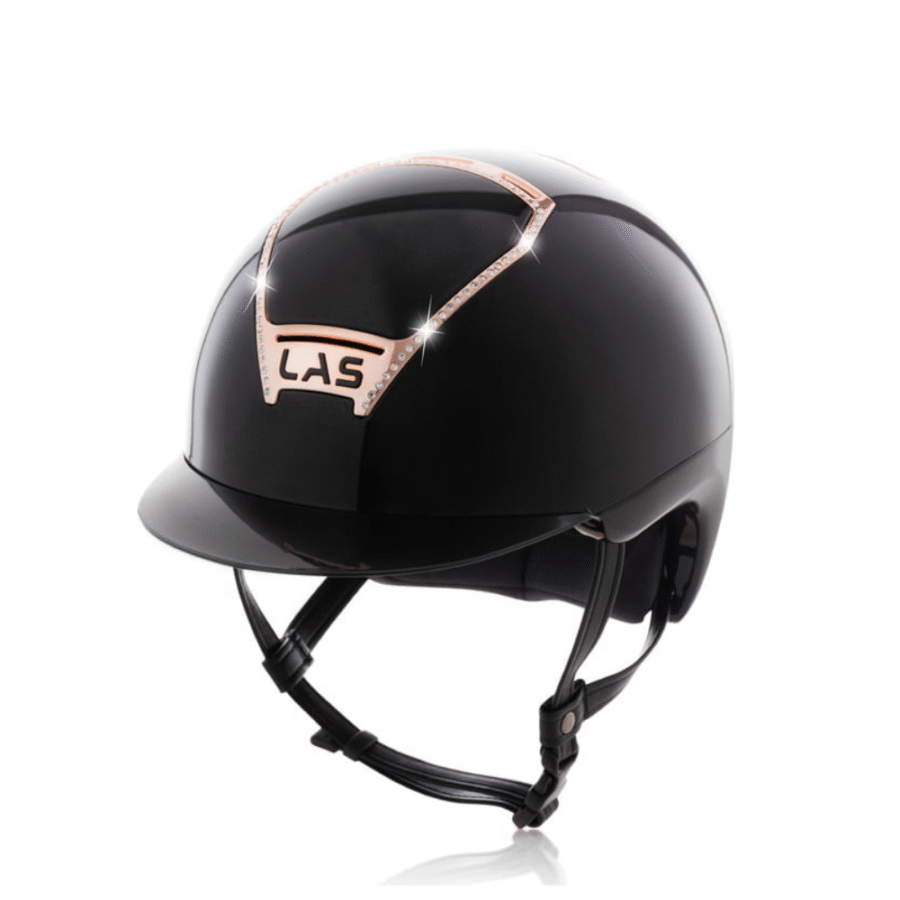 Las Opera Metal Frame Crystal Glossy Ridehjelm