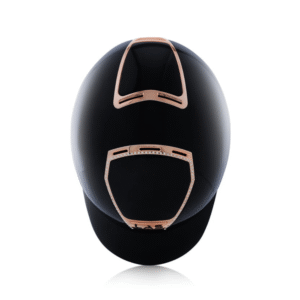 Opera Metal Frame Crystal Glossy Ridehjelm Svart Rose 2