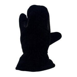 Fleece ridehansker med 3 fingre Svart Fleece ridehansker med 3 fingre